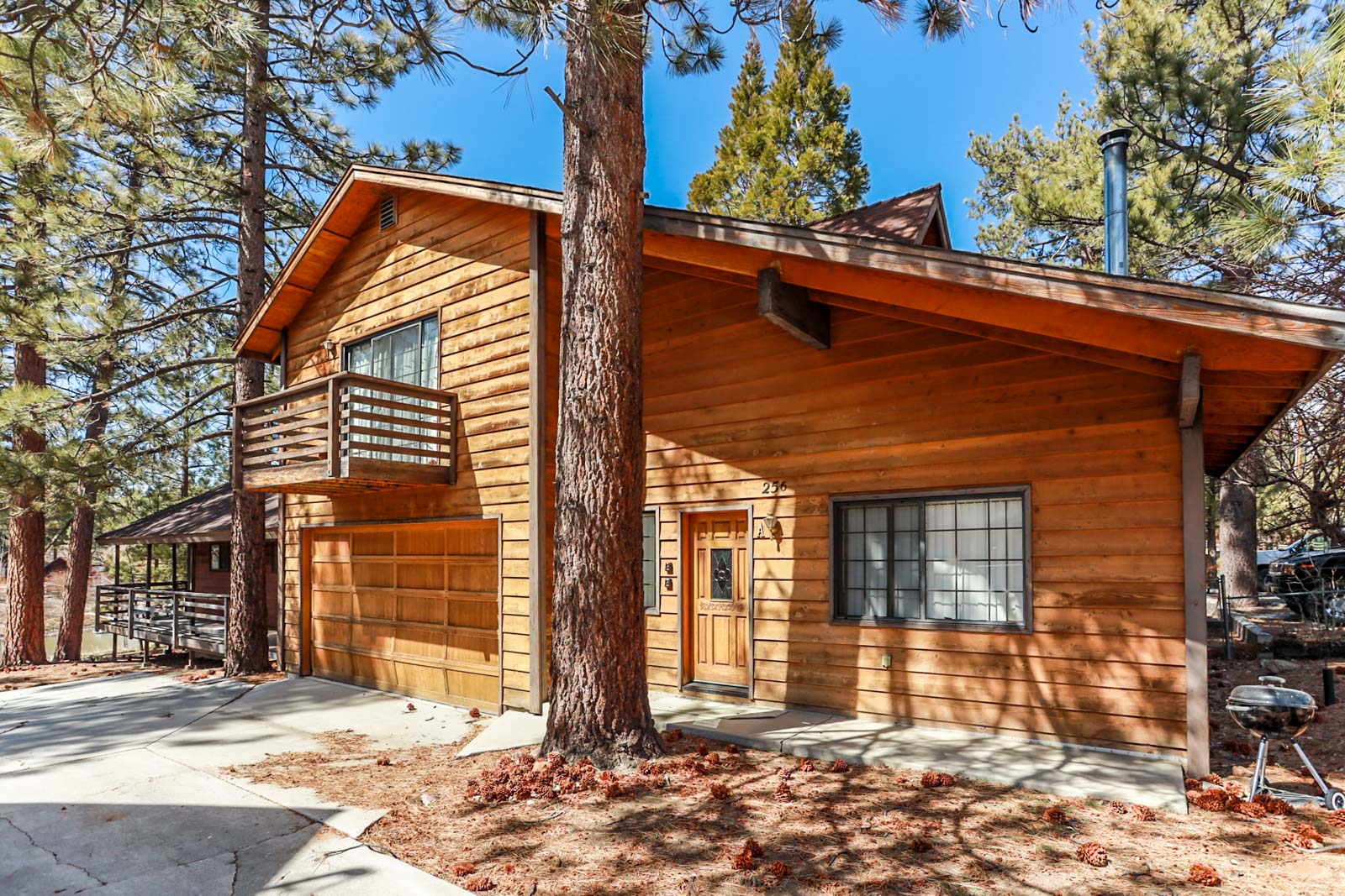 One of our isolated cabin rentals at Big Bear Lake.